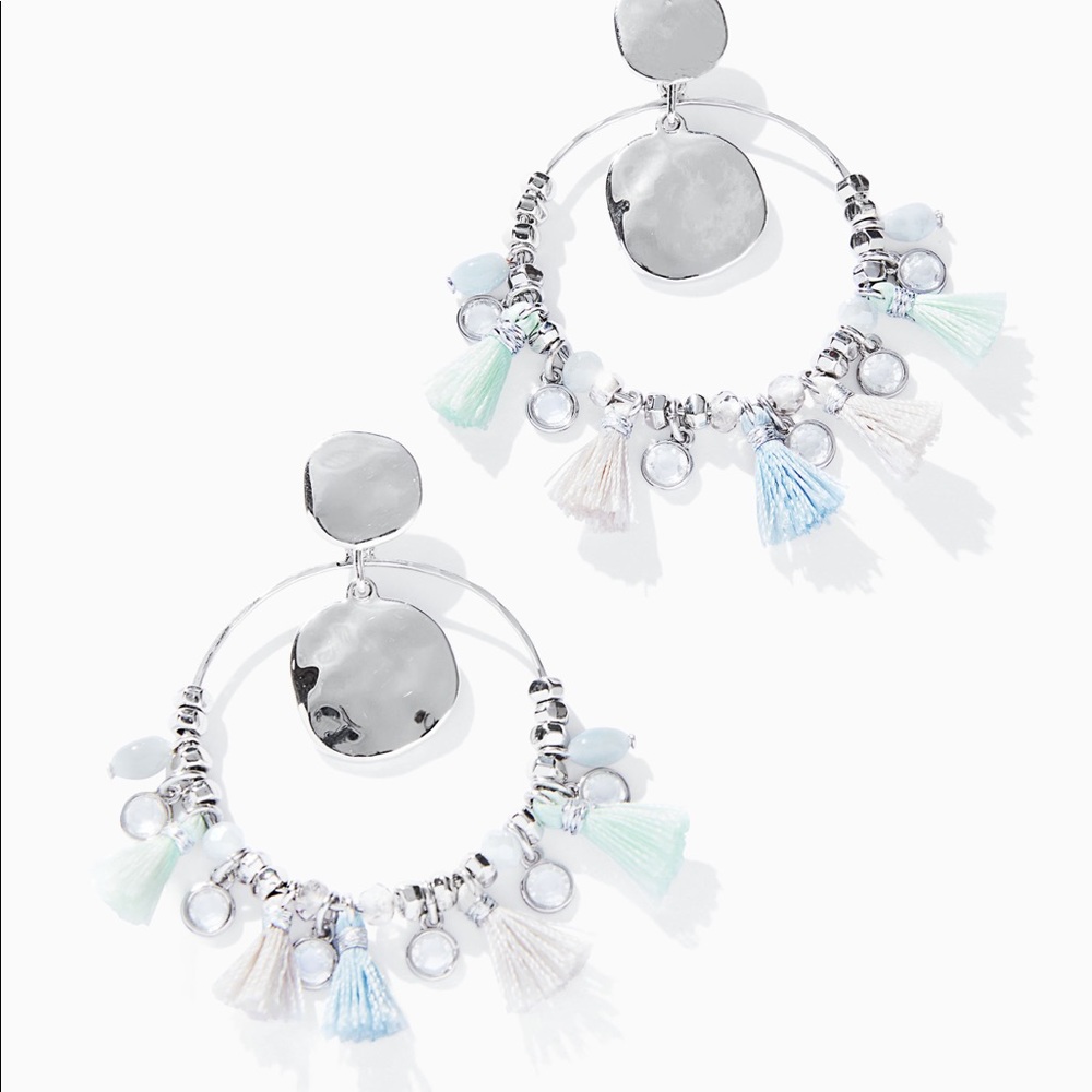 Metal bubbles convertible hoop earrings